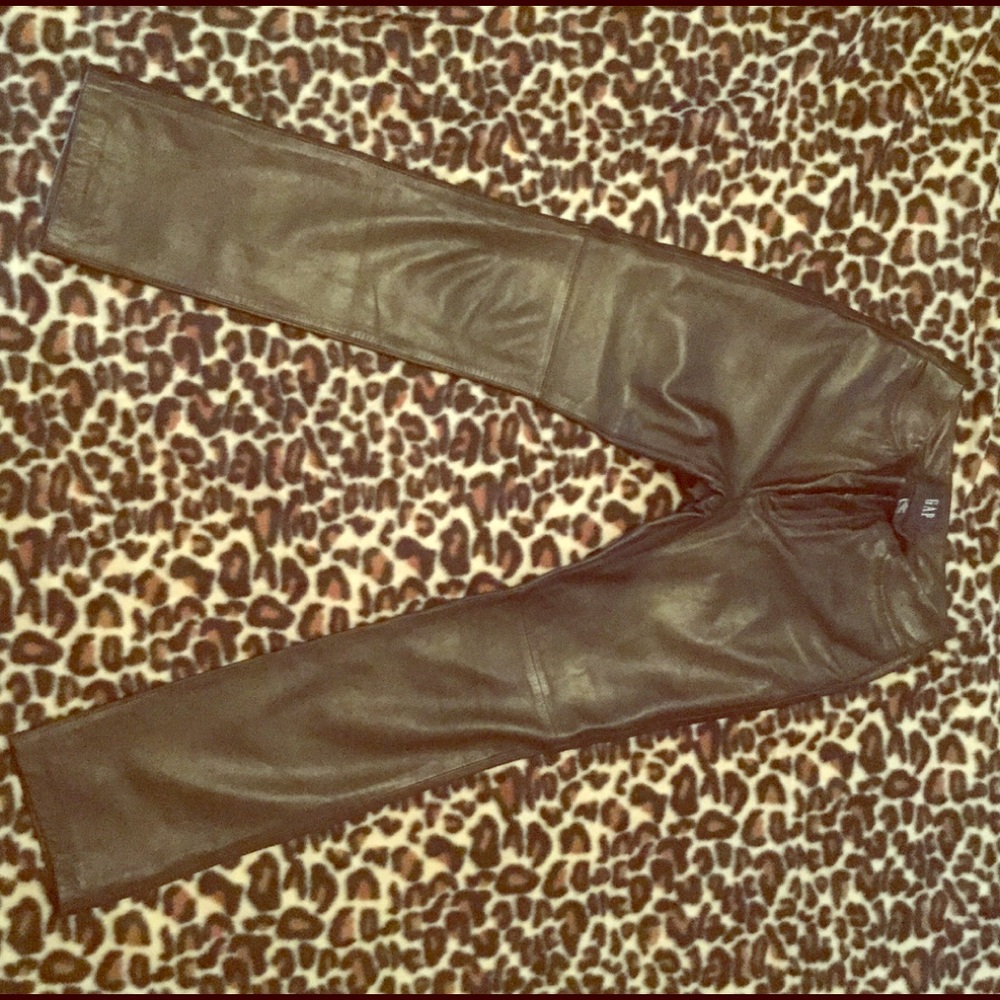 100% leather Gap pants